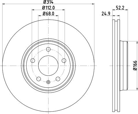 Mintex MDC2200C - Əyləc Diski furqanavto.az