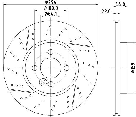 Mintex MDC2235 - Əyləc Diski furqanavto.az