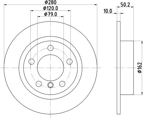 Mintex MDC82712C - Əyləc Diski furqanavto.az