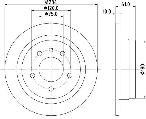 Mintex MDC271 - Əyləc Diski furqanavto.az