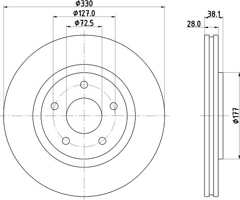 Mintex MDC2721 - Əyləc Diski furqanavto.az