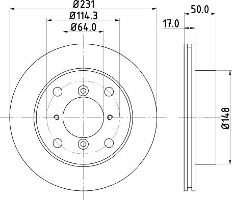 Mintex MDC791 - Əyləc Diski furqanavto.az