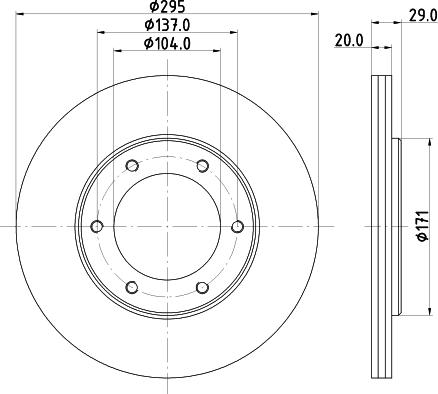 Mintex MDC753 - Əyləc Diski furqanavto.az