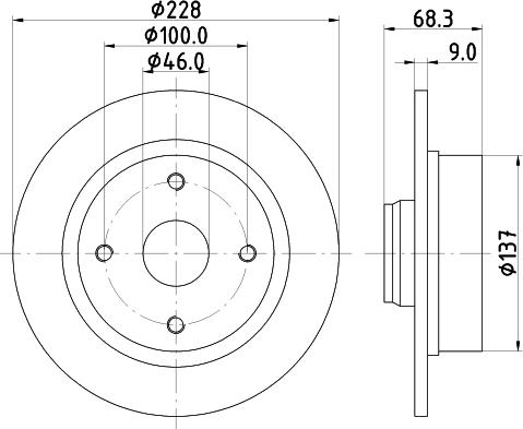 Mintex MDC733 - Əyləc Diski furqanavto.az