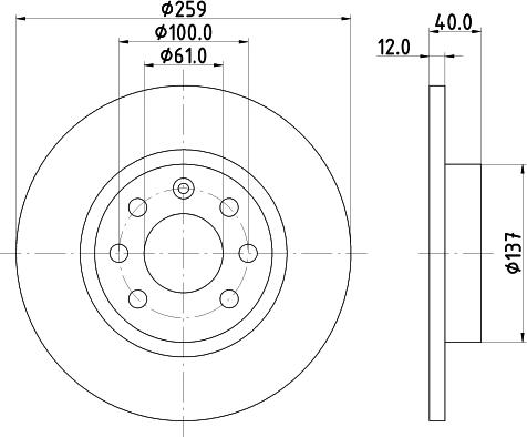 Mintex MDC732 - Əyləc Diski furqanavto.az