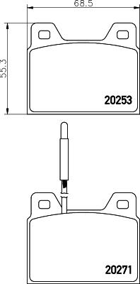 Mintex MGB560 - Əyləc altlığı dəsti, əyləc diski furqanavto.az