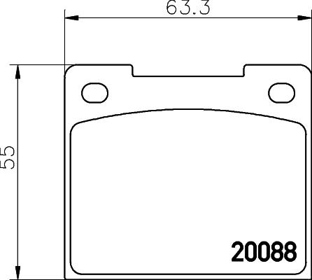 Valeo 540701 - Əyləc altlığı dəsti, əyləc diski furqanavto.az