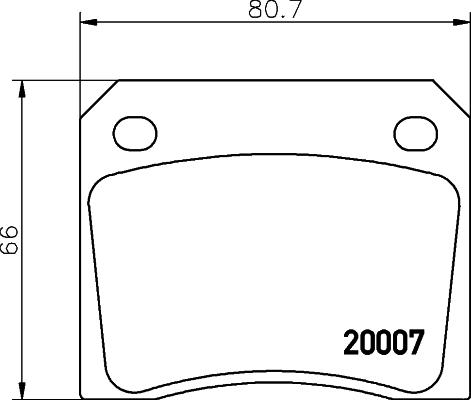 Mintex MGB521 - Əyləc altlığı dəsti, əyləc diski furqanavto.az