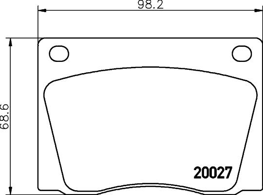 Mintex MGB522 - Əyləc altlığı dəsti, əyləc diski furqanavto.az