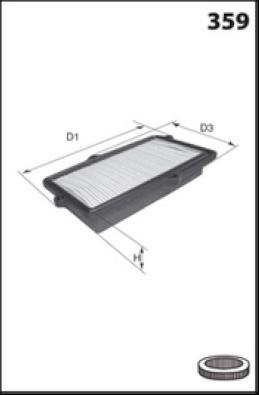 MISFAT P634 - Hava filtri furqanavto.az