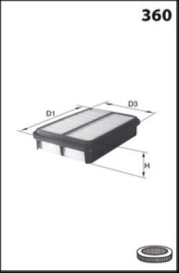 MISFAT P627 - Hava filtri furqanavto.az