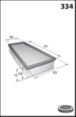 MISFAT P411A - Hava filtri furqanavto.az