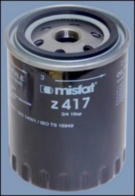 MISFAT Z417 - Yağ filtri furqanavto.az
