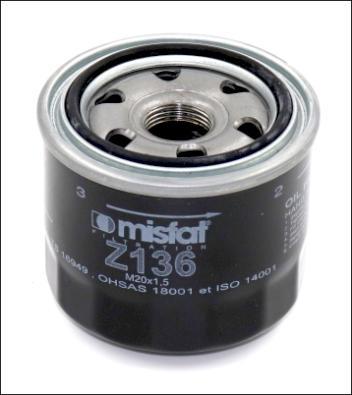 MISFAT Z136 - Yağ filtri furqanavto.az