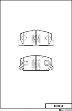 MK Kashiyama D6084 - Əyləc altlığı dəsti, əyləc diski furqanavto.az