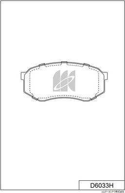 MK Kashiyama D6033H - Əyləc altlığı dəsti, əyləc diski furqanavto.az