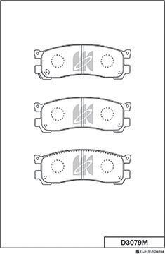 MK Kashiyama D3079M - Əyləc altlığı dəsti, əyləc diski furqanavto.az