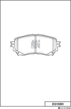 MK Kashiyama D3159H - Əyləc altlığı dəsti, əyləc diski furqanavto.az