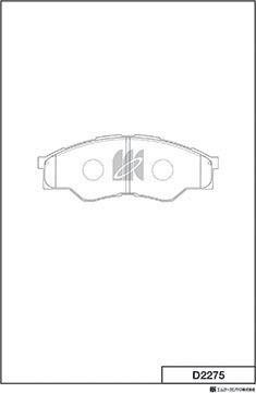 MK Kashiyama D2275 - Əyləc altlığı dəsti, əyləc diski furqanavto.az