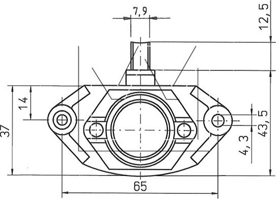 Monark 082 966 030 - Gərginlik tənzimləyicisi, alternator furqanavto.az