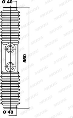 Moog K150021 - Körük dəsti, sükan furqanavto.az