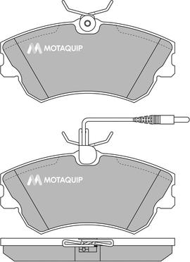 Motaquip LVXL497 - Əyləc altlığı dəsti, əyləc diski furqanavto.az