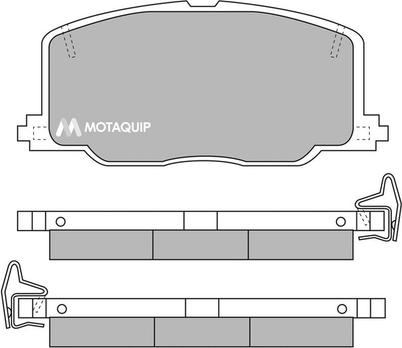 Motaquip LVXL559 - Əyləc altlığı dəsti, əyləc diski furqanavto.az