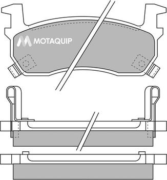 Motaquip VBP312 - Əyləc altlığı dəsti, əyləc diski furqanavto.az