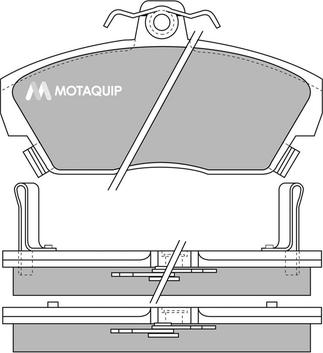 Motaquip LVXL532 - Əyləc altlığı dəsti, əyləc diski furqanavto.az