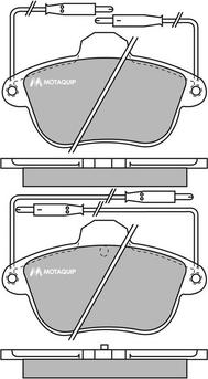 Motaquip LVXL641 - Əyləc altlığı dəsti, əyləc diski furqanavto.az