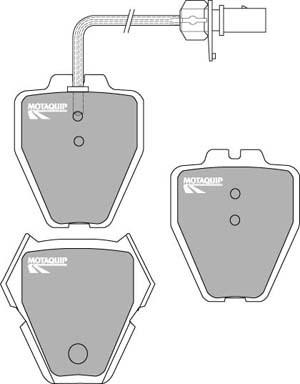 Motaquip LVXL1018 - Əyləc altlığı dəsti, əyləc diski furqanavto.az