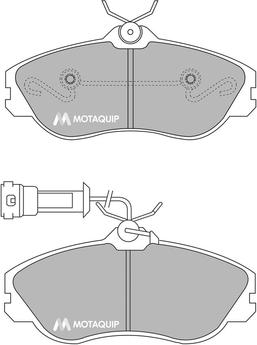 Motaquip LVXL108 - Əyləc altlığı dəsti, əyləc diski furqanavto.az