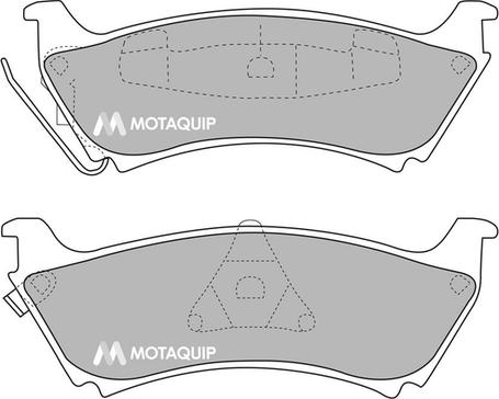 Motaquip LVXL1075 - Əyləc altlığı dəsti, əyləc diski furqanavto.az