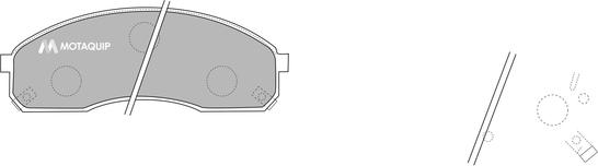 Motaquip LVXL1151 - Əyləc altlığı dəsti, əyləc diski furqanavto.az