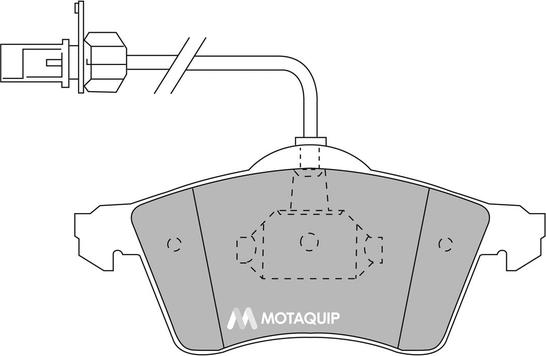 Motaquip LVXL1129 - Əyləc altlığı dəsti, əyləc diski furqanavto.az