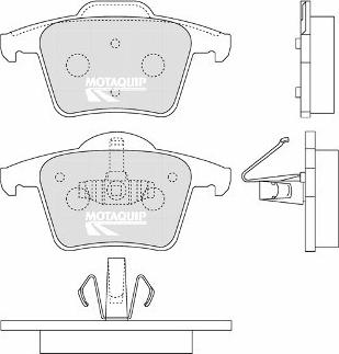 Motaquip LVXL1250 - Əyləc altlığı dəsti, əyləc diski furqanavto.az