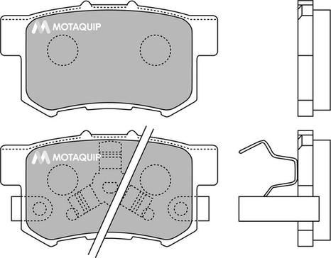 Motaquip LVXL1262 - Əyləc altlığı dəsti, əyləc diski furqanavto.az