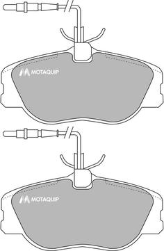 Motaquip LVXL872 - Əyləc altlığı dəsti, əyləc diski furqanavto.az