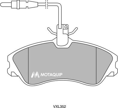 Motaquip LVXL352 - Əyləc altlığı dəsti, əyləc diski furqanavto.az