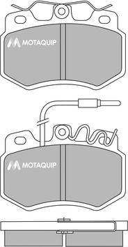 Motaquip LVXL378 - Əyləc altlığı dəsti, əyləc diski furqanavto.az