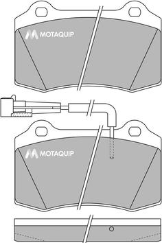 Motaquip LVXL245 - Əyləc altlığı dəsti, əyləc diski furqanavto.az