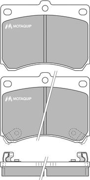 Motaquip LVXL744 - Əyləc altlığı dəsti, əyləc diski furqanavto.az