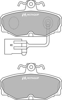 Motaquip LVXL708 - Əyləc altlığı dəsti, əyləc diski furqanavto.az