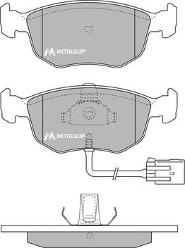 Motaquip LVXL782 - Əyləc altlığı dəsti, əyləc diski furqanavto.az