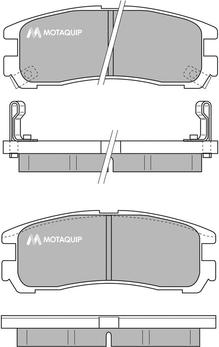 Motaquip LVXL770 - Əyləc altlığı dəsti, əyləc diski furqanavto.az