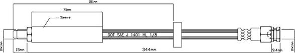 Motaquip VBH497 - Əyləc şlanqı furqanavto.az