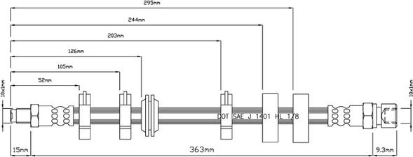 Motaquip VBH681 - Əyləc şlanqı furqanavto.az