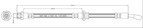 Motaquip VBH1033 - Əyləc şlanqı furqanavto.az