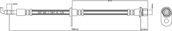 Motaquip VBH1169 - Əyləc şlanqı furqanavto.az