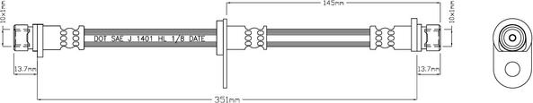 Motaquip VBH865 - Əyləc şlanqı furqanavto.az